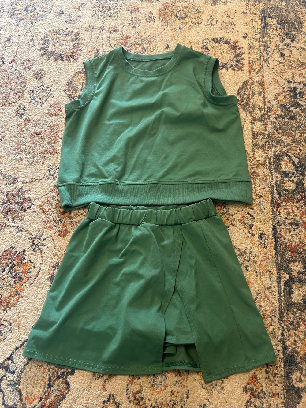 Amazon Green Women's Skort and Top Set